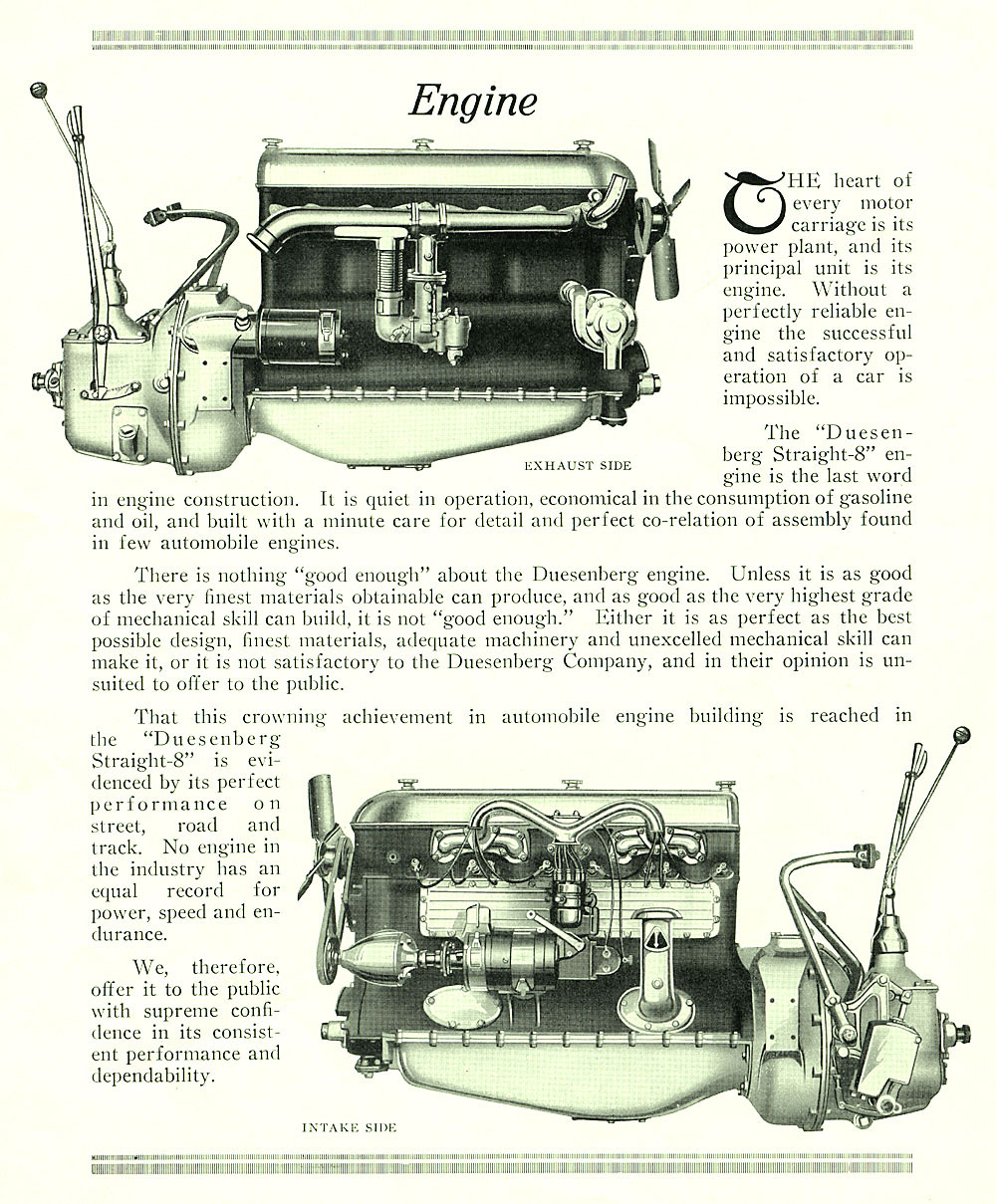 1922 Duesenberg Model A Brochure Page 4