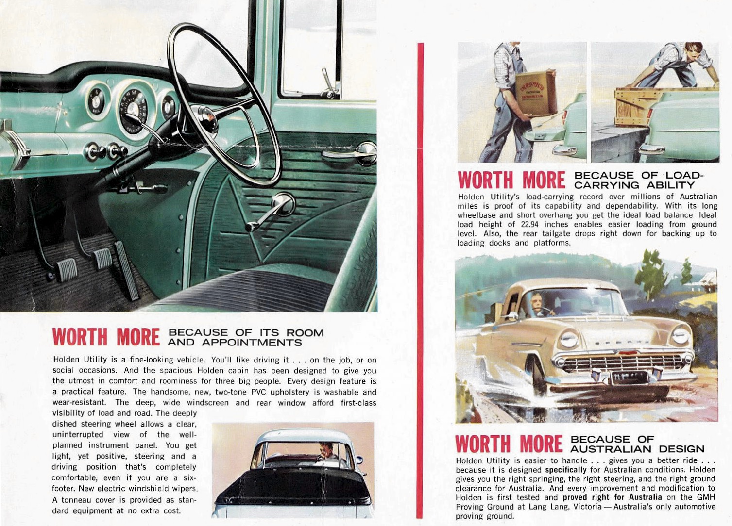1962 Holden EK Ute and Panel Van Brochure Page 2
