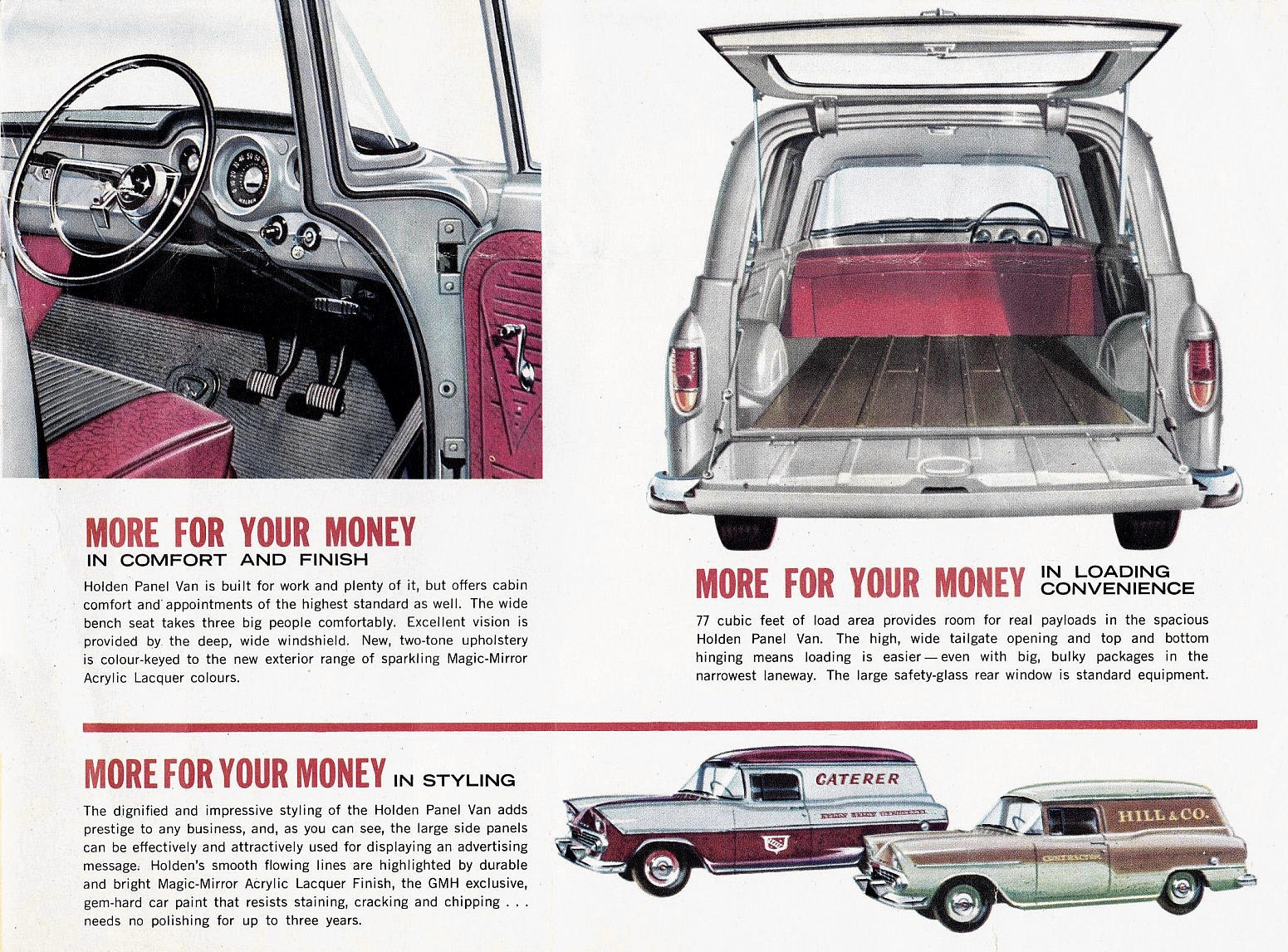 1962 Holden EK Ute and Panel Van Brochure Page 6