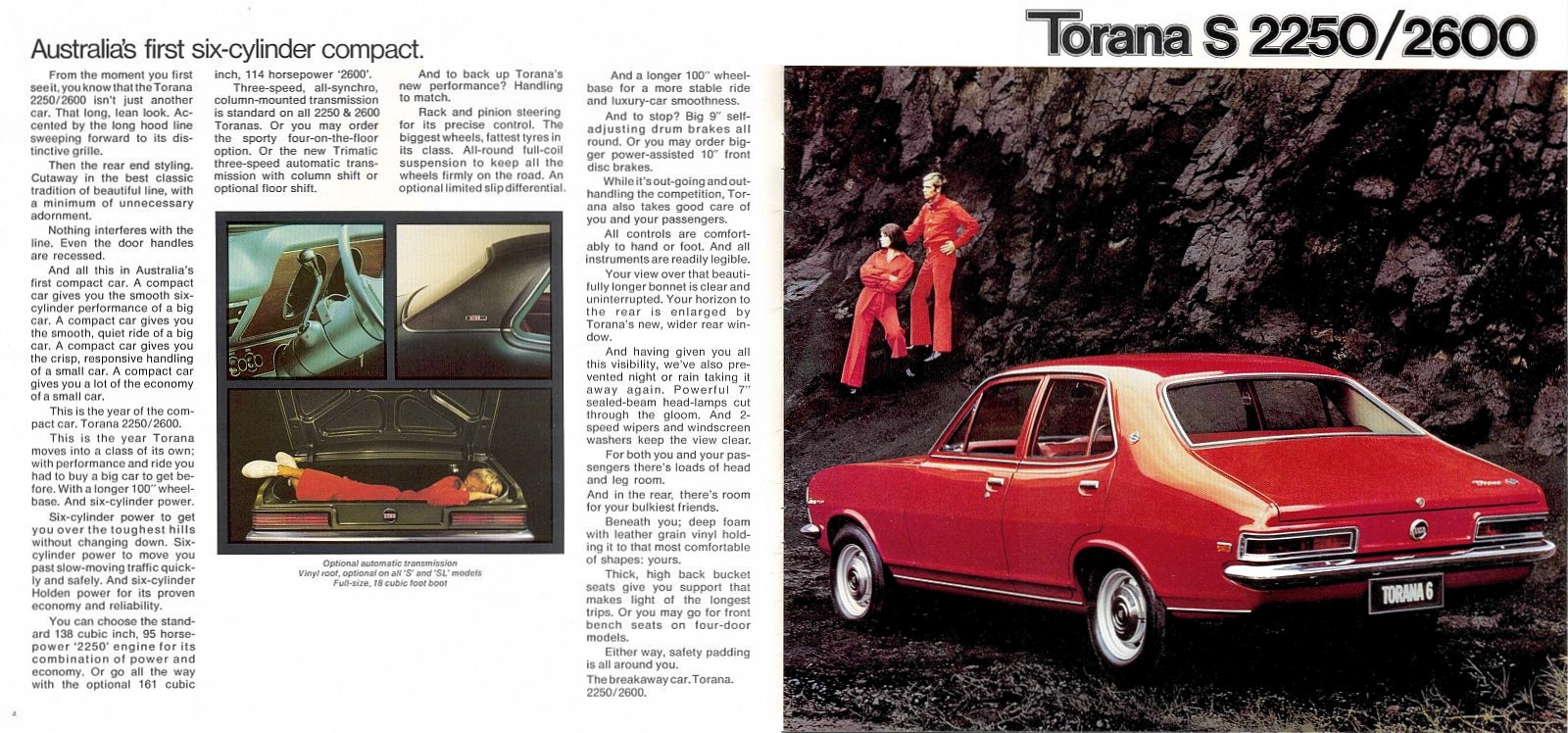 1969 Holden LC Torana Brochure Page 4