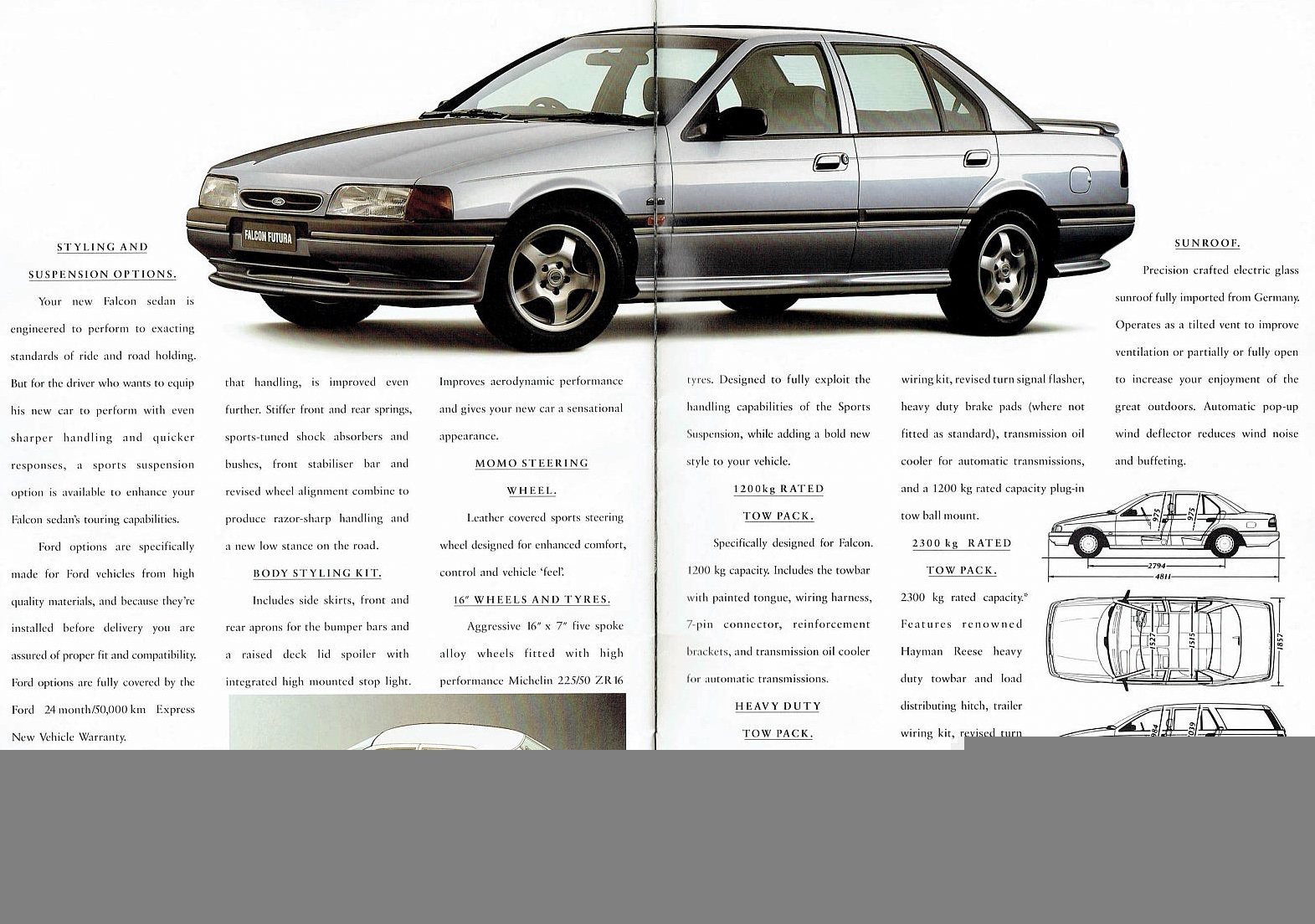 1993 Ford Falcon ED GLi and Futura Brochure Page 7