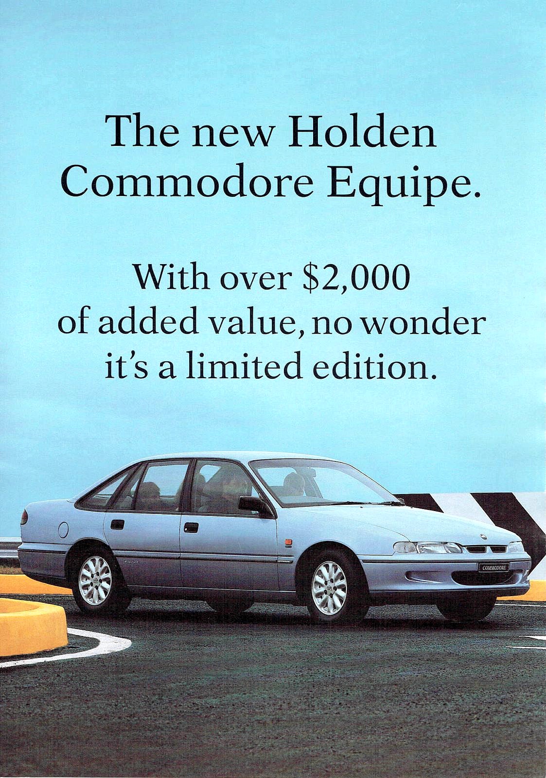 1995 Holden VR Commodore Series II Equipe Brochure Page 2