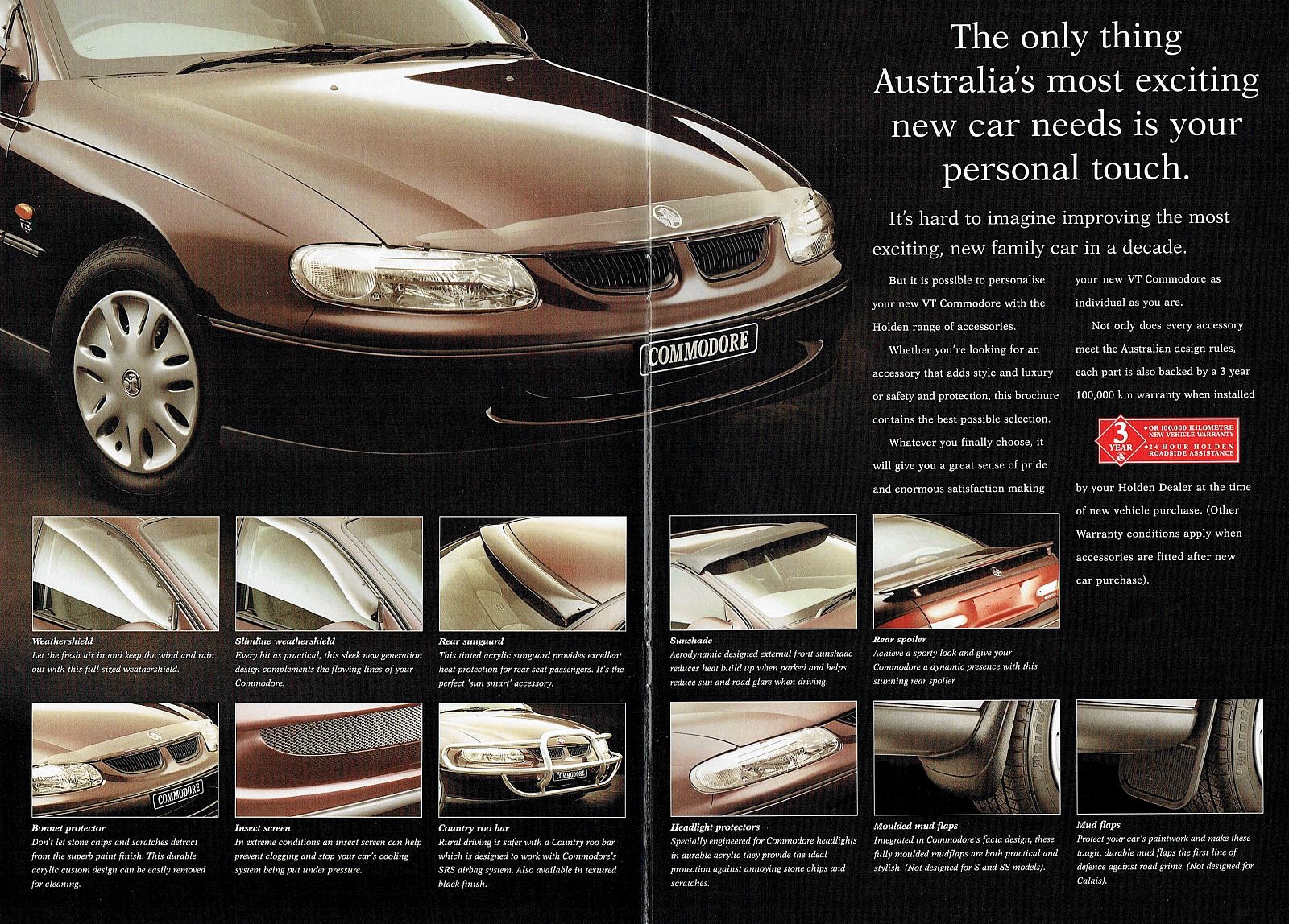 1997 Holden VT Commodore Accessories Brochure Page 3