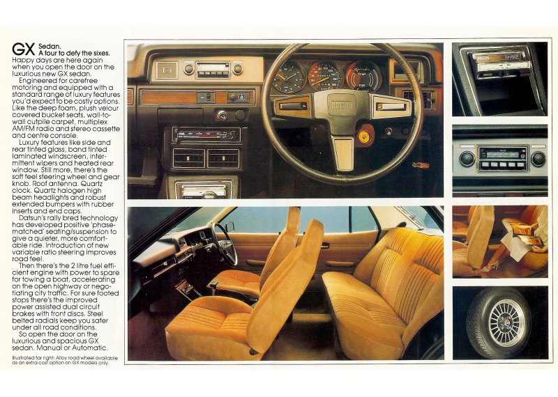 Datsun 200B Brochure Page 1