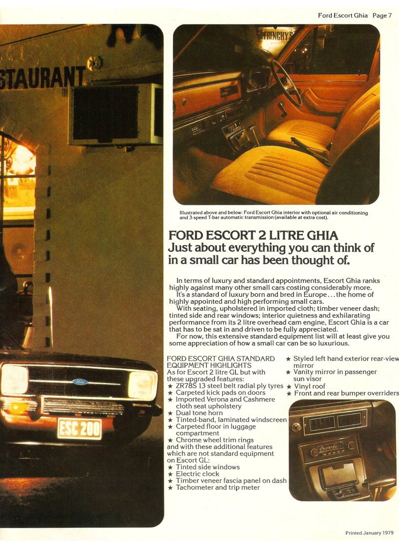 1979 Ford Range Brochure Page 60