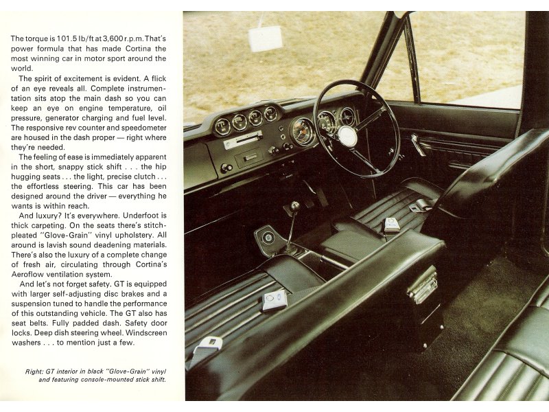 Ford Cortina Mk.II Brochure Page 4