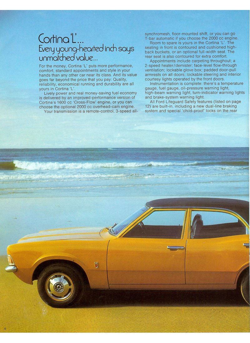 Ford Cortina TC Brochure Page 6