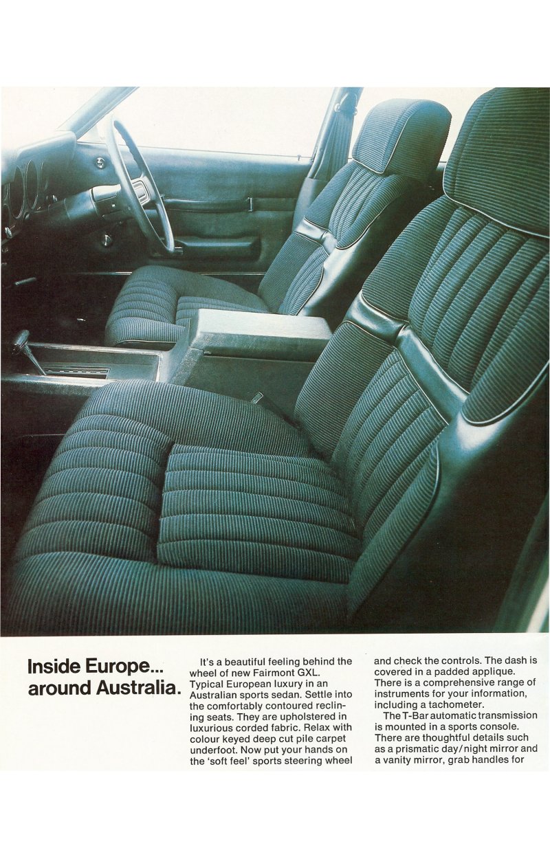 Ford Falcon XC Fairmont Brochure Page 10