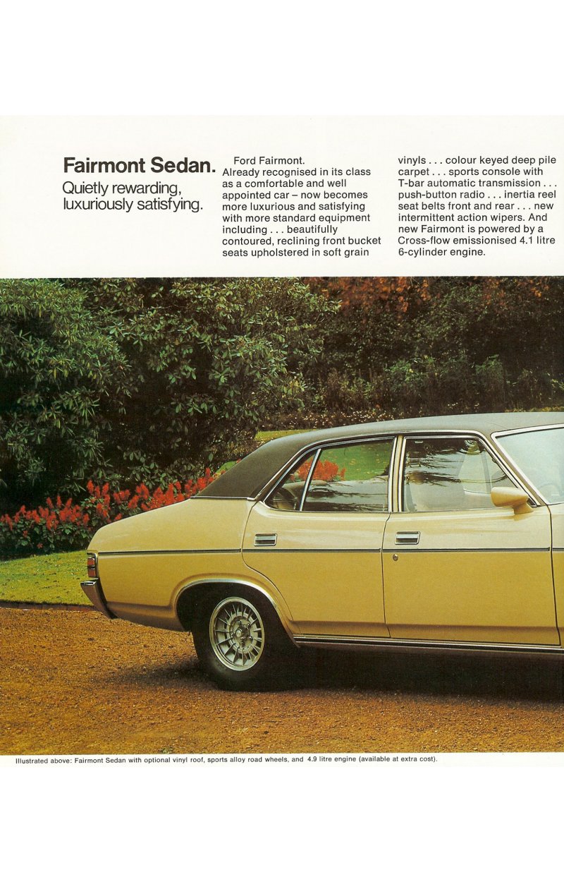 Ford Falcon XC Fairmont Brochure Page 9