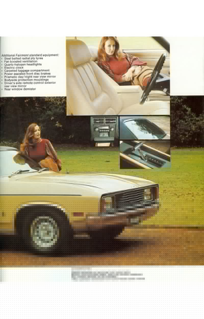 Ford Falcon XC Fairmont Brochure Page 1