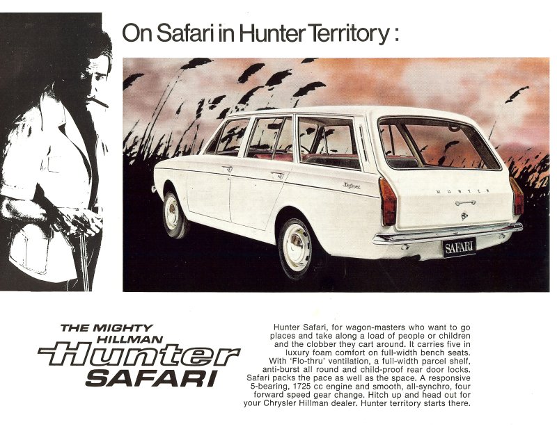 Hillman Hunter Safari Brochure Page 1
