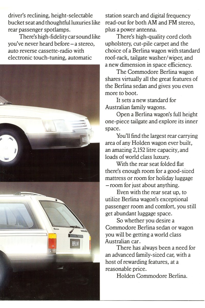 Holden VK Commodore Brochure Page 2