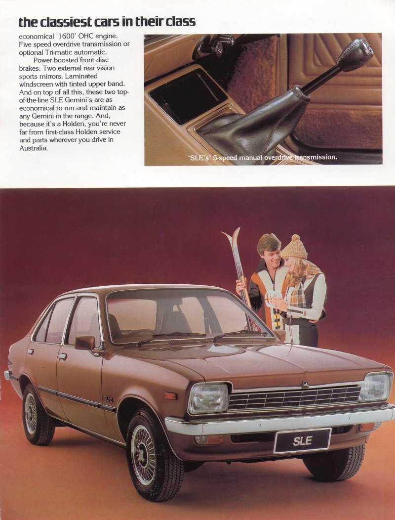 Holden Gemini TD Brochure Page 5