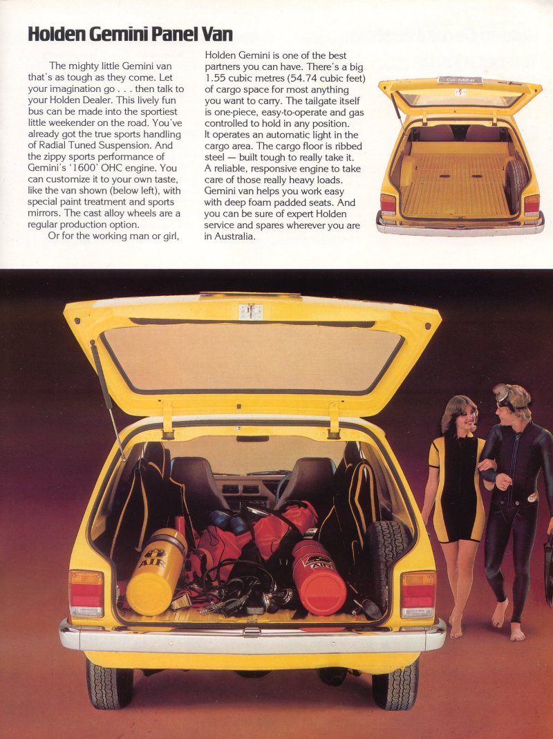 Holden Gemini TD Brochure Page 3