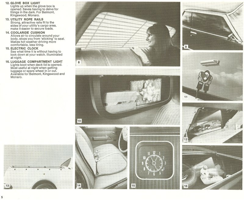 Holden HQ Accessories Brochure Page 11