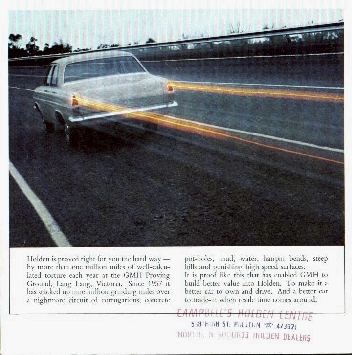 Holden HR Brochure Page 1