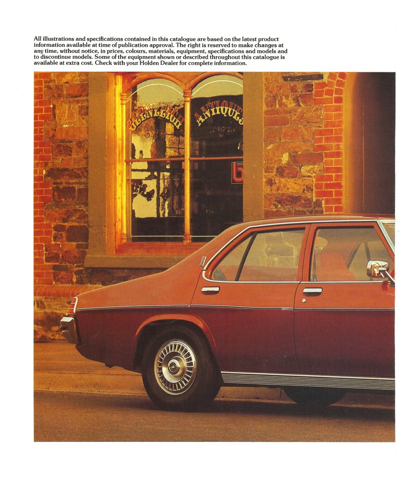 Holden HX Premier Brochure Page 5