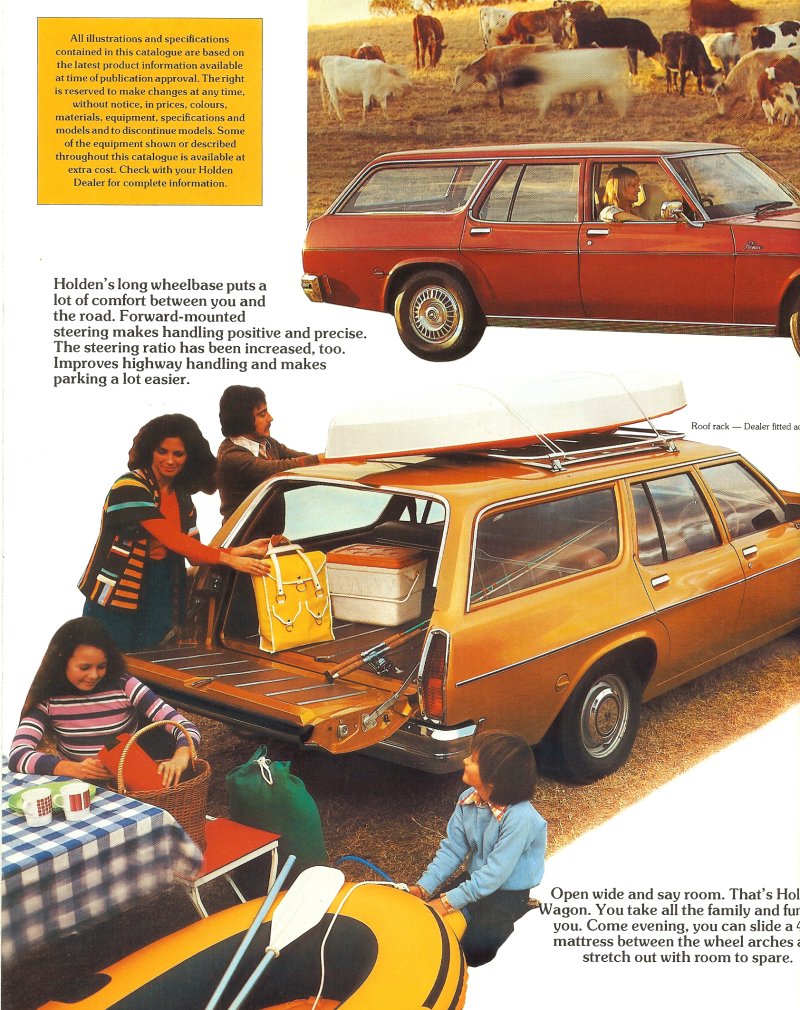 Holden HX Wagon Brochure Page 1