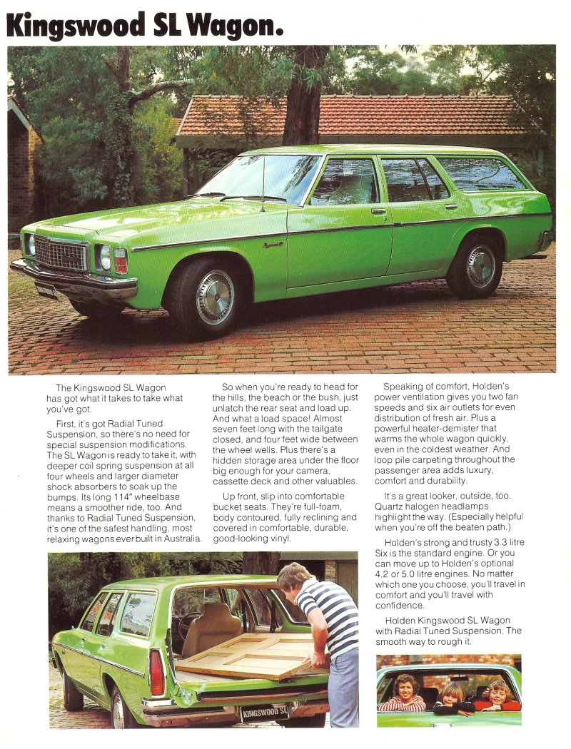 Holden HZ Kingswood SL Brochure Page 2