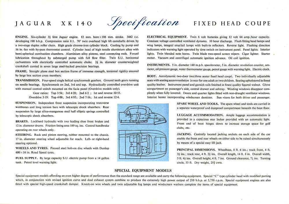 Jaguar XK140 Brochure Page 10