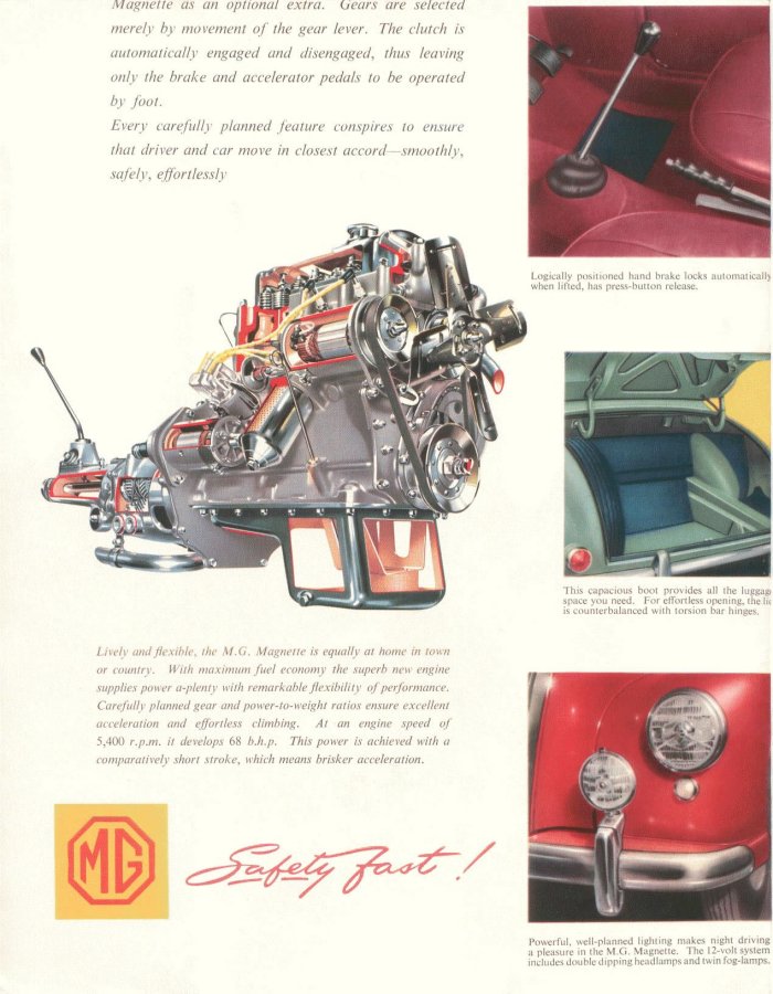 MG Magnette Brochure Page 1
