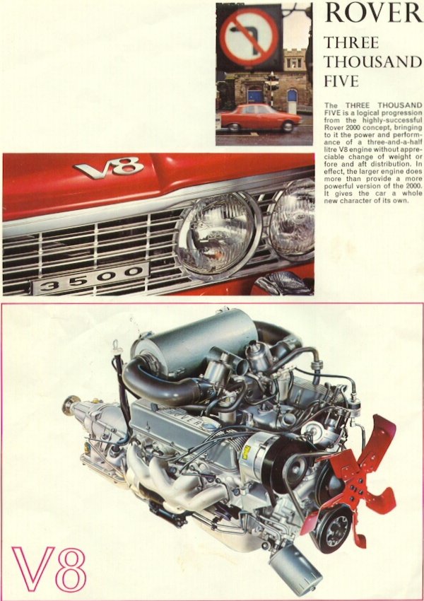 Rover P5 / P6 / 2000/ 3500 V8 Brochure Page 7