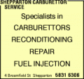 Shepparton Carburettor Service