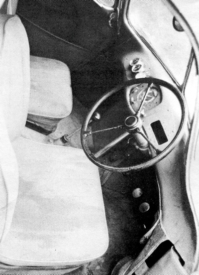 Spartan cockpit of Porsche Type 64