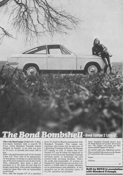 The Bond Bombshell - Bond Equipe 2 Litre GT