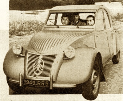 The design of the 2 h.p. Citroen is novel, yet first impressions are that is is an austerity model
