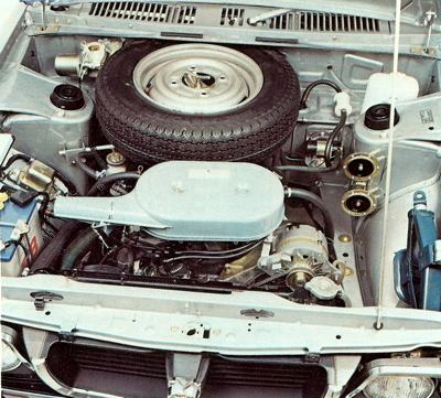 1975 Subaru Leone 1400 boxer engine