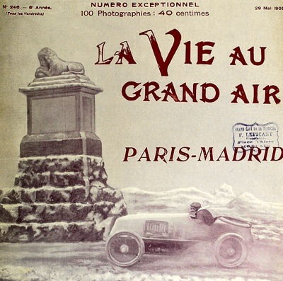 Race program from 1903 Paris Madrid