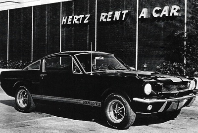 Hertz Rental Car Shelby Mustang