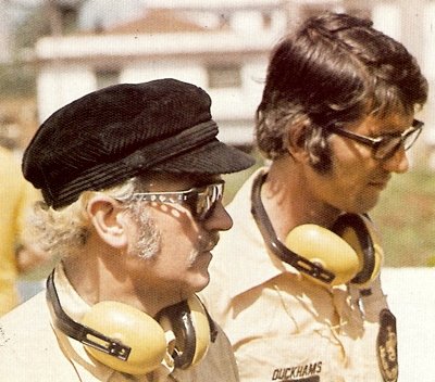 Colin Chapman with Emerson Fittipaldi