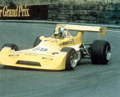Gunnar Nilsson driving the Formula Atlantic Chevron at Brands Hatch in 1975