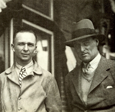 Clarenence Chamberlain, the Atlantic flyer, with Malcolm Campbell