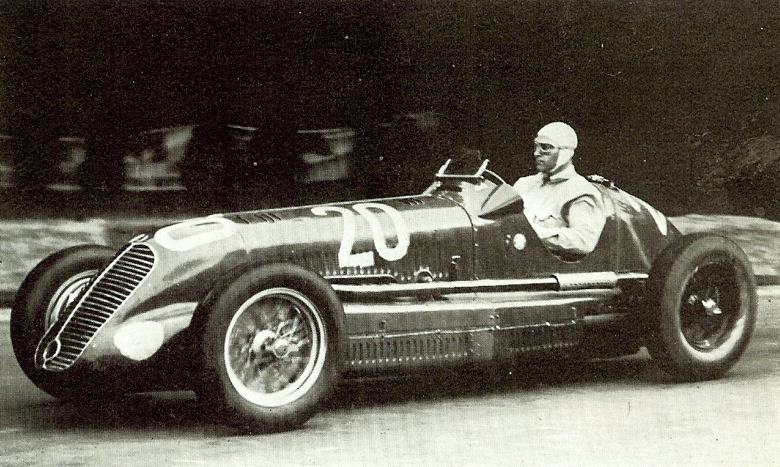 Raymond Sommer in his Maserati in the 1946 Bois de Boulogne