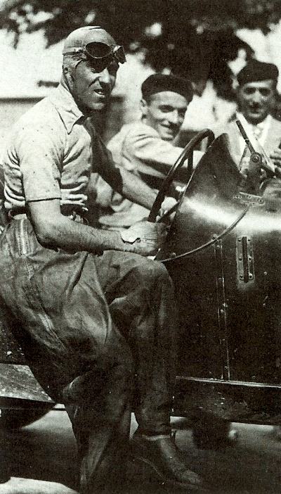 Nuvolari pictured in 1923 in his Chirbiri