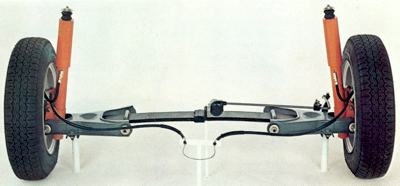 A Fiat brochure shot showing the swing-axle system as used on the Fiat 128 coupe