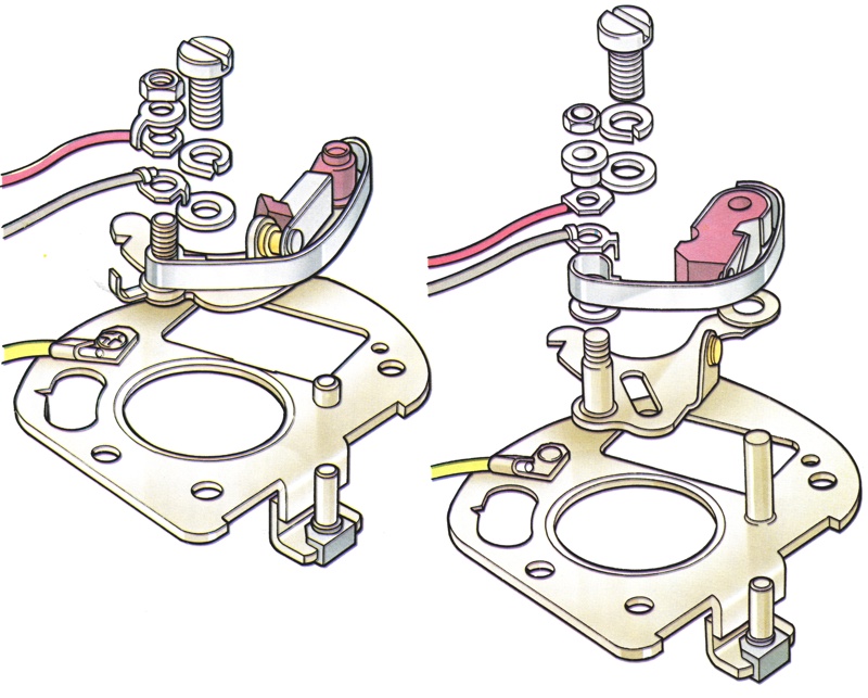 Lucas distributor one-piece contact set