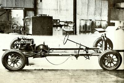 1923 GWK engine and transmission setup
