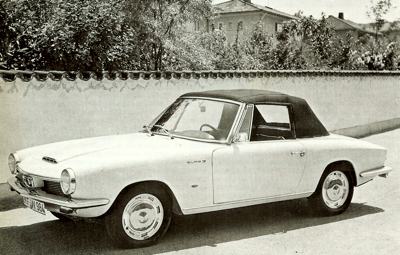 Sister car to the Frua coupe was the Glas S1300GT