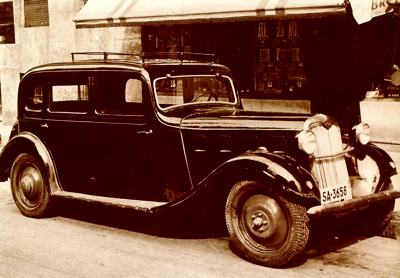 1938 Hanomag 1.5 litre Rekord sedan