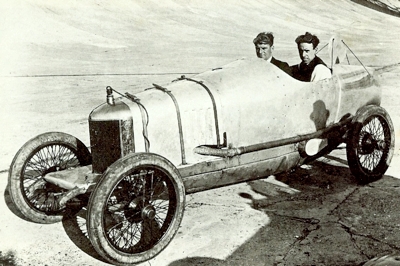 1922 Hillman 1.5 litre Racer pictured at Brooklands