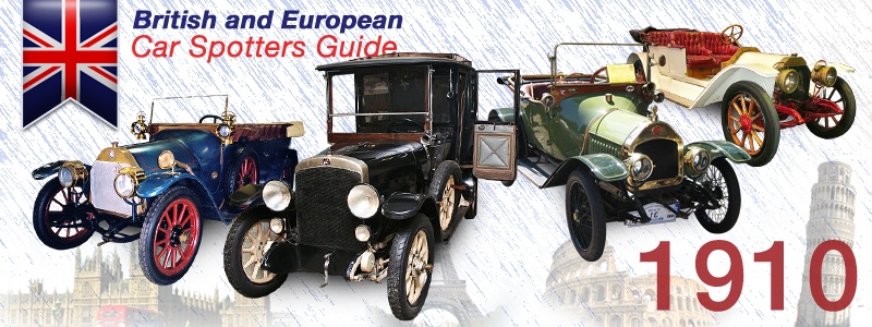 1910 British and European Car Spotters Guide