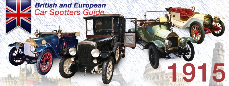 1915 British and European Car Spotters Guide