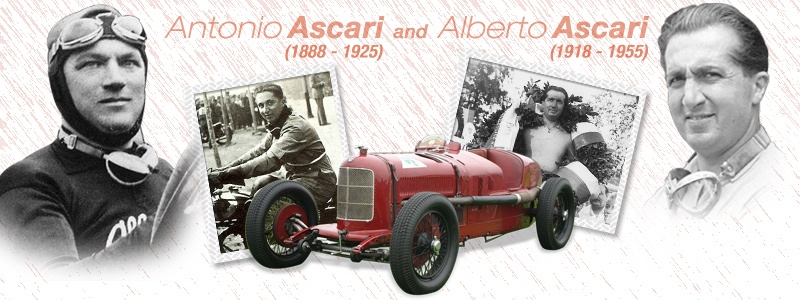 Antonio Ascari (1888 - 1925) and Alberto Ascari (1918 - 1955)