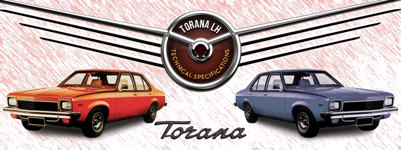 Holden Torana LH Technical Specifications