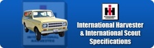 International Harvester and International Scout Specifications