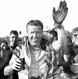 Stan Jones after winning the 1959 Australian GP